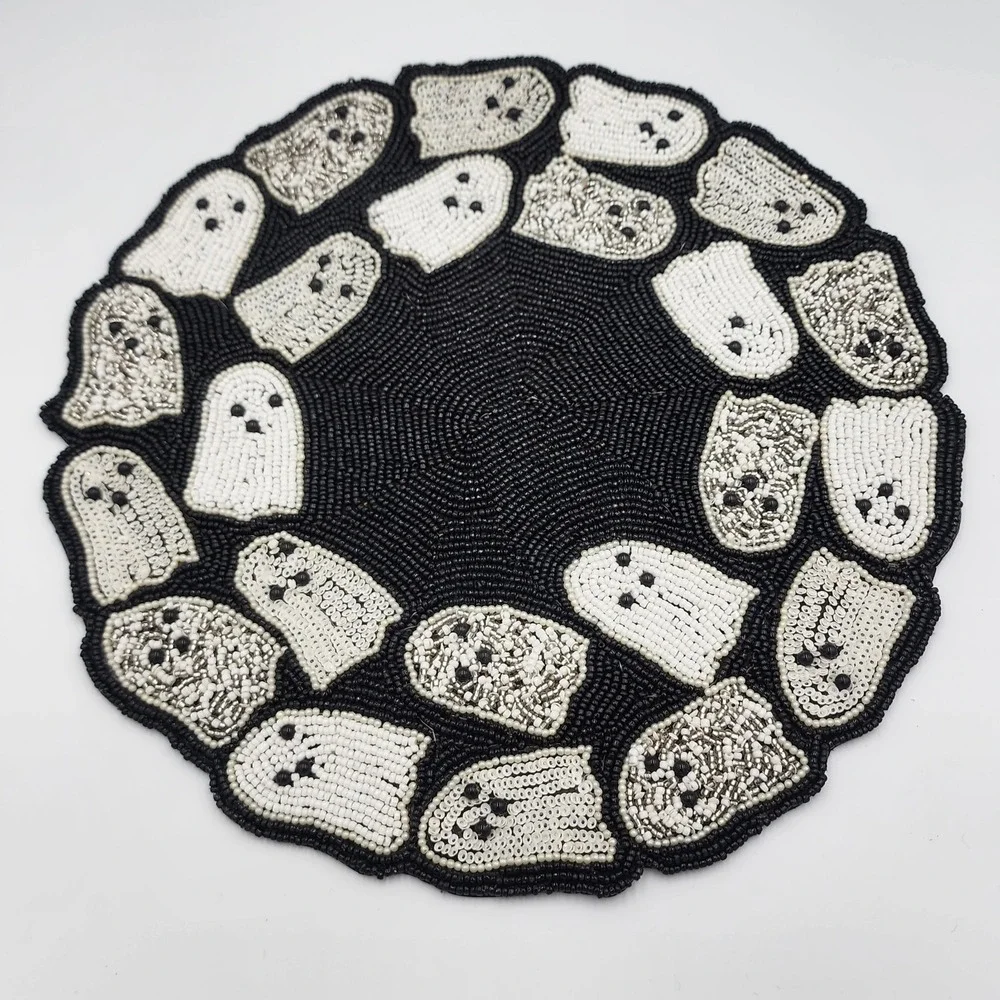 Rachel Zoe Beaded Ghosts Charger Placemats 15